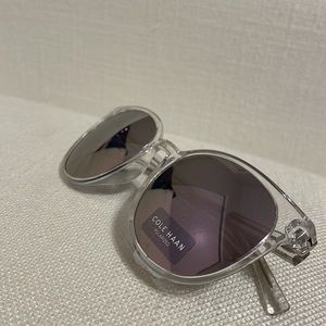 Cole Haan Clear Framed Polarized Women Sunglasses